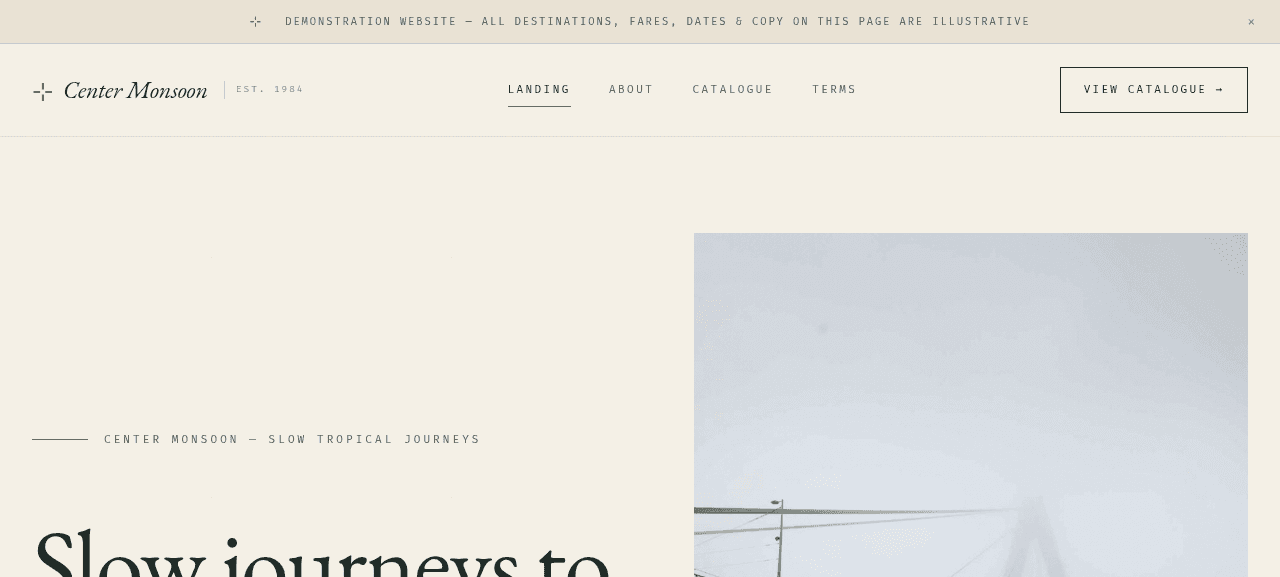 Center Monsoon — first screen