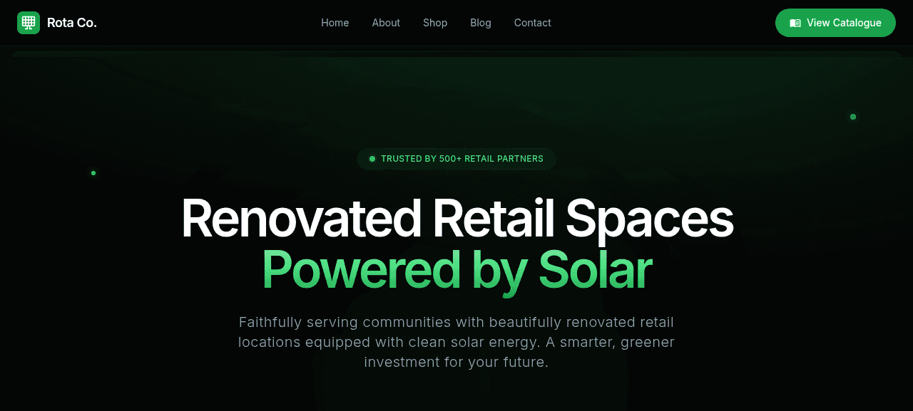 Rota Co. — first screen